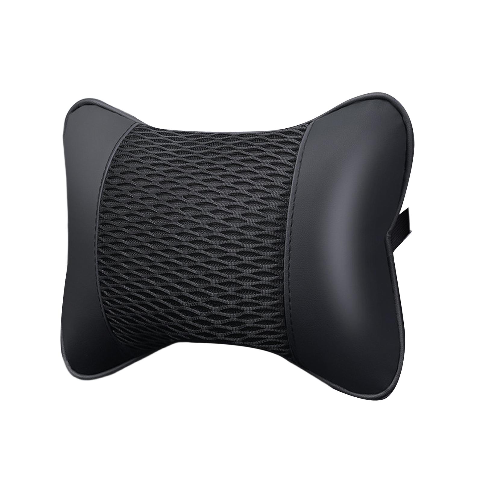 Magideal - Almohada Para Reposacabezas De Coche Almohada Para El Cuello Del Coche Accesorios Automotrices Conducción Fácil Instalación Soporte Para Reposacabezas Negro