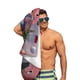 thumbnail image 5 of Leo Toalla de playa de secado rápido con diseño temático, regalo para mujeres y niñas, ideal para cumpleaños, fans, amantes de la música, uso en la playa o al aire libre, 78 × 180 cm, 5 of 6