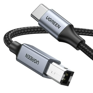 Cable De Impresora Usb C A Usb B 2.0 Ugreen Para Macbook De 3 Pies