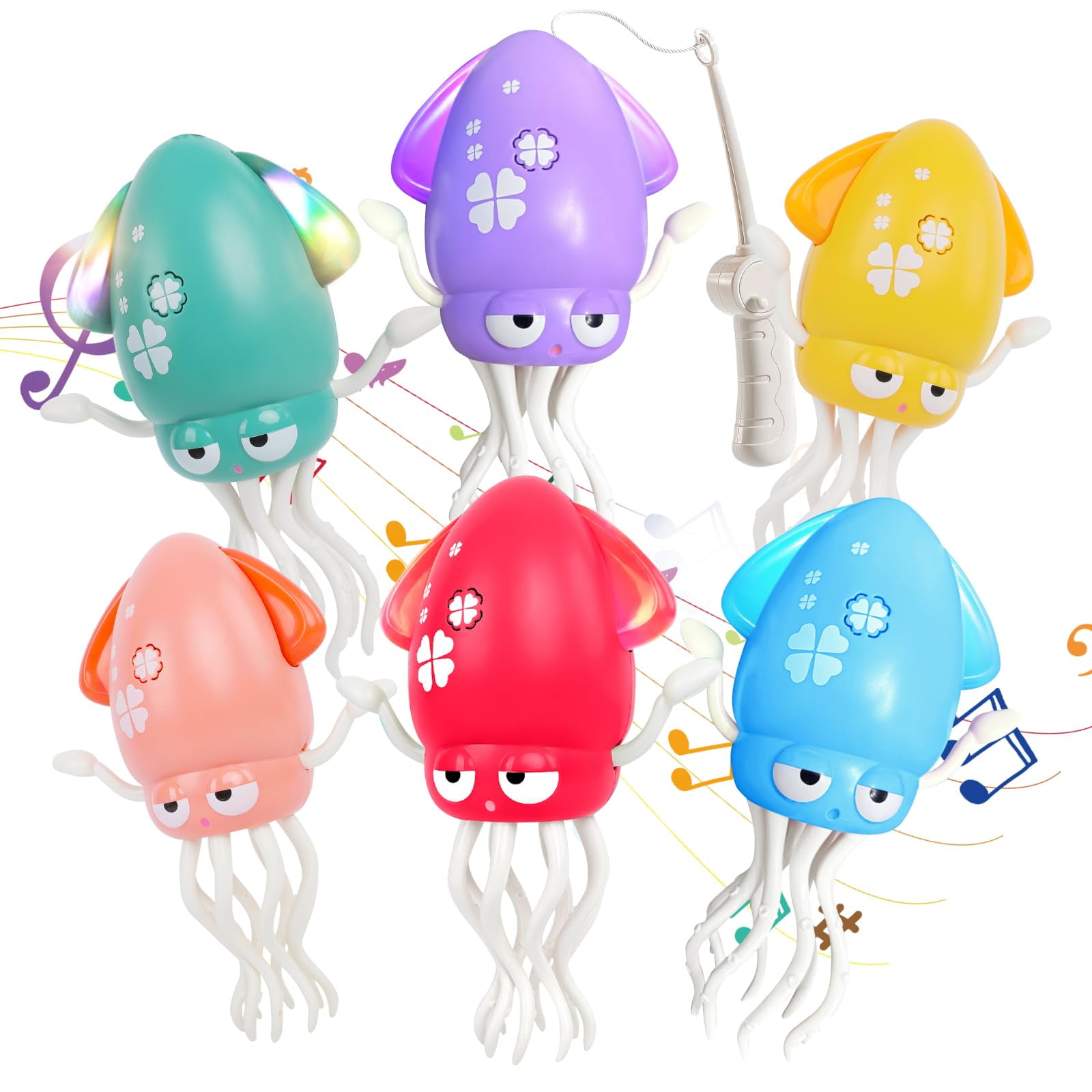 Juguete Para Bebés Wotoys Dancing Octopus Con Luces Led Y Música