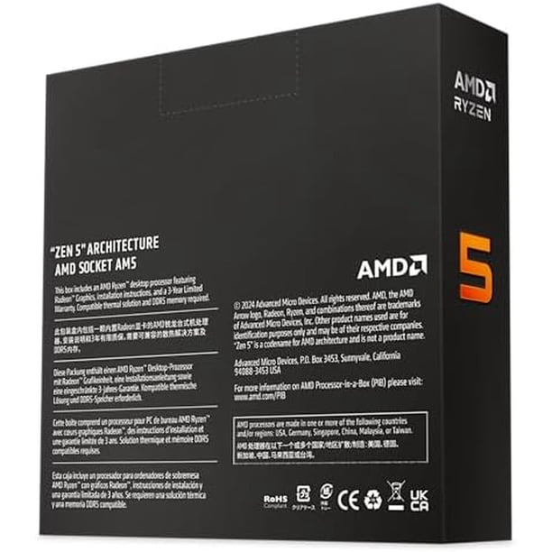 Procesador AMD Ryzen 5 9600X 6 Núcleos 5.4 GHz AM5 | Lider