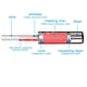 thumbnail image 4 of Cartucho calefactor 3Dman 620, tubo de calentamiento, 24 V, 70 W, para impresora 3D, 4 of 7