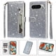 thumbnail image 1 of Funda para FOXDOCK Elegante funda Google Pixel 9/9 Pro Glitter con cremallera-Ideal para el uso diario, 1 of 5