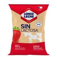 Yoghurt Batido Sin Lactosa Sabor Frutilla Bolsa 900 G Loncoleche