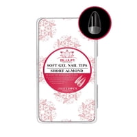 Bluum Creative Nails - Tips Soft Gel Profesional Bluum 120 Unidades Medium Coffin