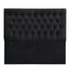 thumbnail image 1 of Respaldo Capitone Premium 2 plazas Felpa Negro, 1 of 3