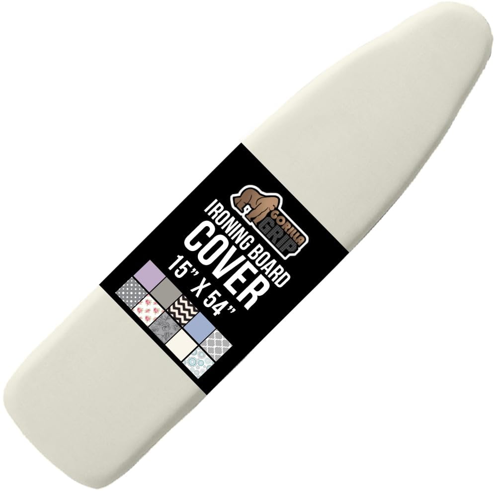 Gorilla Grip - Funda Para Tabla De Planchar Con Revestimiento De Silicona De Lino