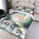 thumbnail image 3 of Annie y Carola Conjunto de sábanas temático, trío de piezas, cómodo y amigable con la piel, diseño único, regalo de decoración para el hogar para familiares, amigos y fans,135cm *200cm, 3 of 6
