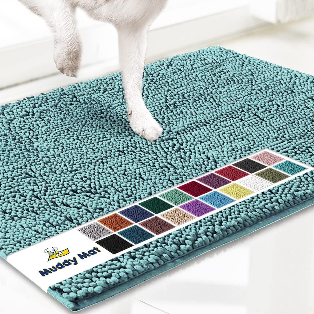 Felpudo Para Perros Muddy Mat®, Superabsorbente, Microfibra, Color Verde