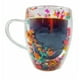 thumbnail image 3 of Taza vintage mug de vidrio doble pared 310ml cafe flores, 3 of 3