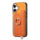 thumbnail image 1 of Funda Magnética para iPhone 17 con Billetera y Anillo, Protector Resistente Marrón, 1 of 6