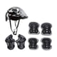 thumbnail image 4 of Casco De Bicicleta Para Niños, Rodilleras, Coderas, Muñequeras, Equipo Para Deportes Al Aire Libre, Patinaje, Negro, 4 of 5