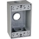 thumbnail image 1 of Caja estanca TayMac SB375S de 1 módulo con 3 salidas, gris, 1 of 4