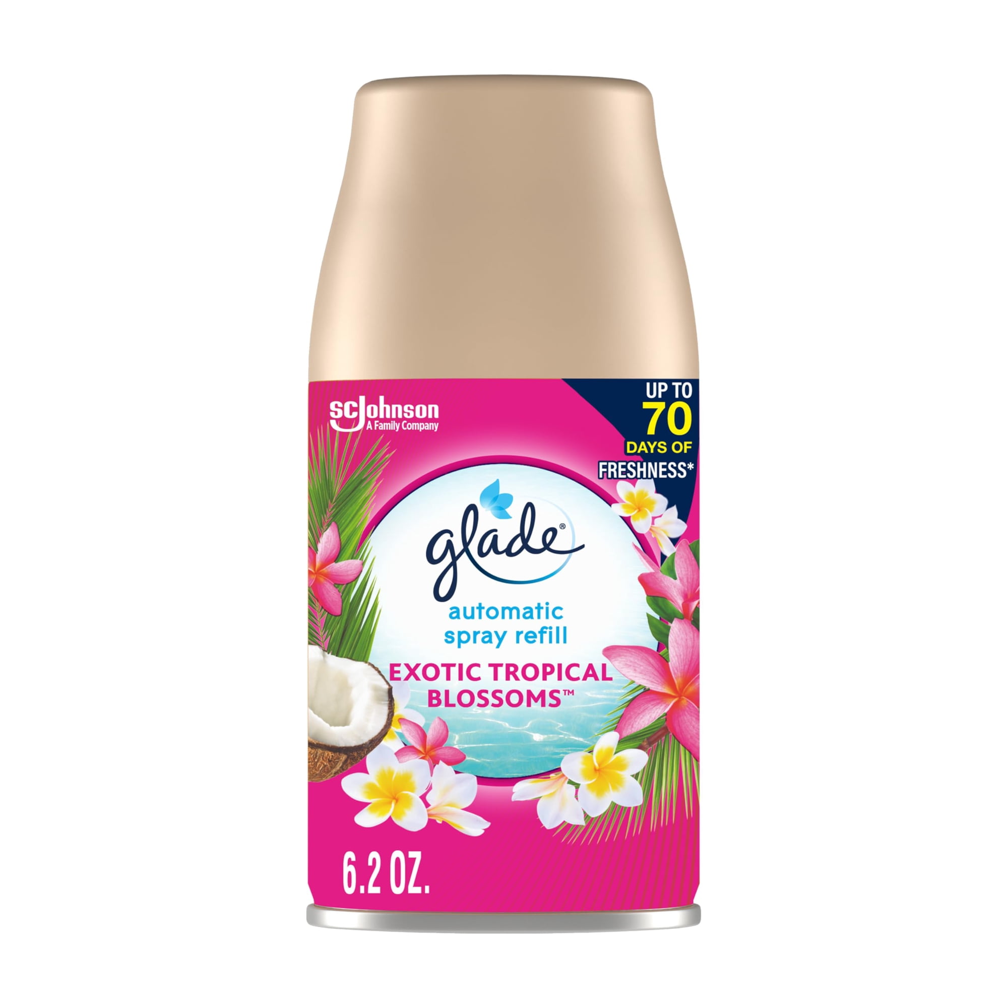 Recarga De Ambientador Automático Glade Flores Tropicales Exóticas 180 Ml