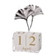 thumbnail image 5 of Calendario Perpetuo Visualización De Fecha Exquisito Para Decoración Mesa Hoja De Ginkgo Plata, 5 of 5