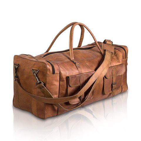 Bolsa De Lona Komal'S Passion Leather De 81 Cm, Tamaño Grande