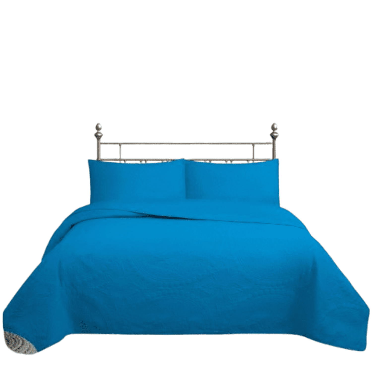 Genérico - Cubrecama Quilt Reversible 3 Plazas Turquesa Wonder Collection Martiné