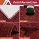 thumbnail image 4 of Tapete de cocina COSY HOMEER 122x51 cm Rojo (Polipropileno), 4 of 8