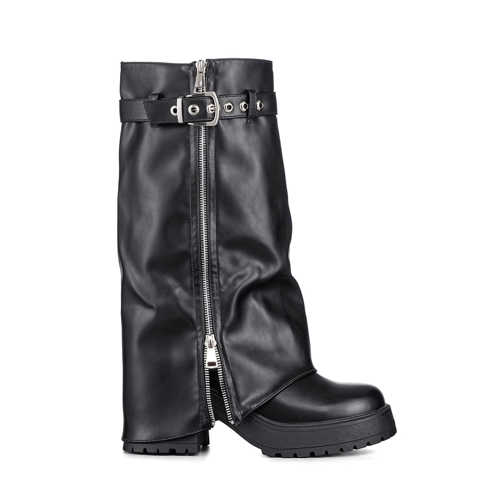 Botas Largas Mujer De Moda Eco Cuero Vintage Weide Czy603