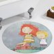 thumbnail image 5 of Stella y Sam Alfombra Redonda de Felpa Coral, Antideslizante, No Desprende Pelusas, Lavable y Duradera para Salón, Dormitorio y Habitación de Niños 60cm, 5 of 6
