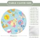 thumbnail image 2 of La Vida Moderna De Rocko theme Fitted Round Tablecloths Elastic Edged Table Covers Waterproof Table Cloth For Kitchen Holiday Party Tables Decor 150cm, 2 of 6