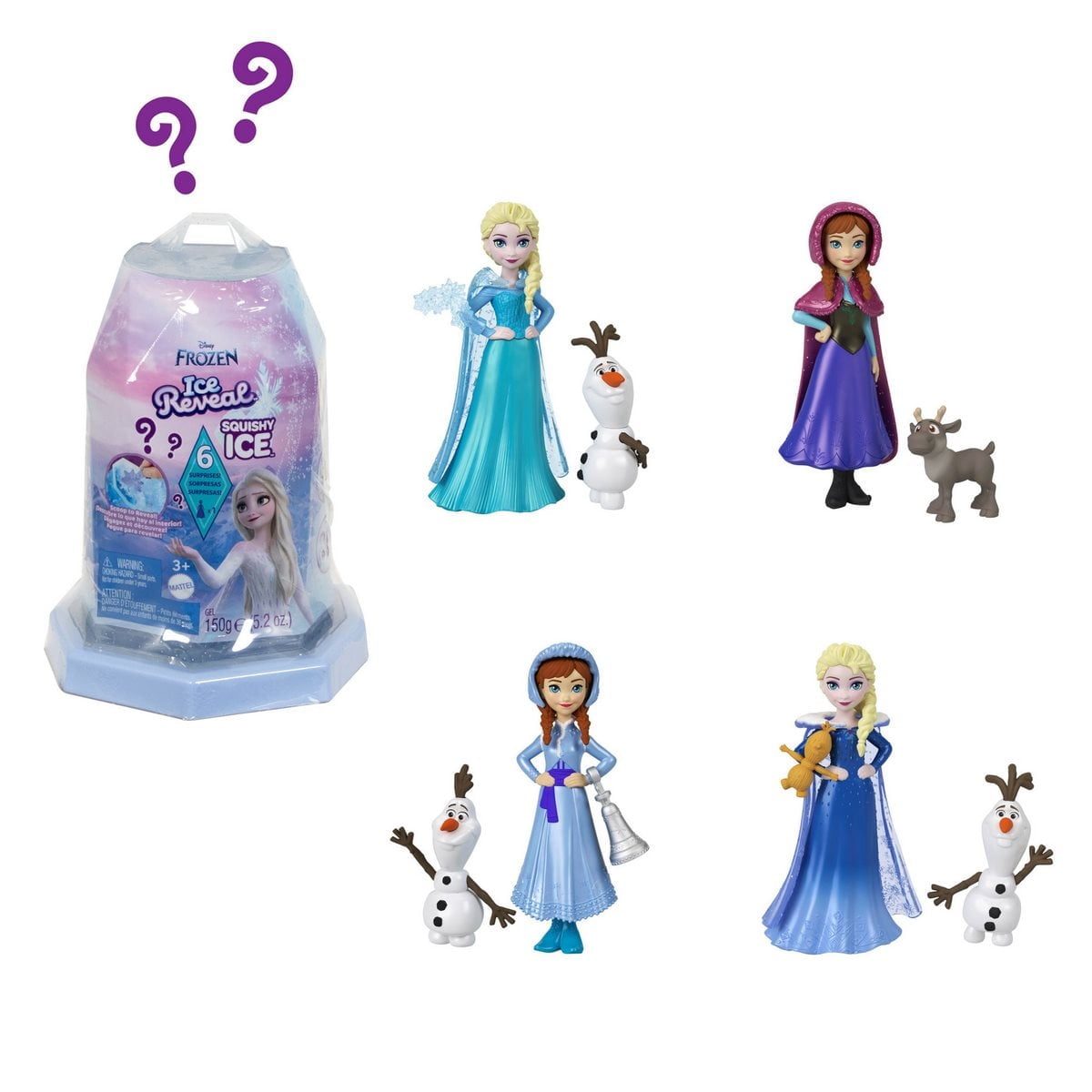 Disney Princesas - Muñeca Ice Reveal Hielo Mágico Sorpresa Surtido 1 Un.