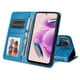 thumbnail image 2 of Funda tipo cartera FOXDOCK para Xiaomi Redmi Note 12s 4G , diseño girasol en relieve, cuero PU, cierre magnético, soporte y tarjetero, 2 of 5