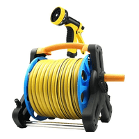 Genérico - Manguera Retráctil Carrete Y Pulverizador Accesorios Jardín Color Negro