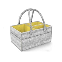 Kivara - Organizador De Pañales Deluxe Para Mudador Amarillo