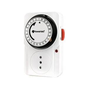 Powerlab - Timer Temporizador Análogo Diario 24Hrs 2000W - Shopyclick