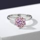 thumbnail image 2 of Anillos de Moissanita de Oro Blanco de 18K de 3-5 Quilates para Mujer Regalo Color D Claridad VVS1 Anillos de Diamante Rosa Anillo de Plata Esterlina 925 Joyería Anillos de Boda de Moissanita con, 2 of 9