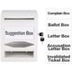 thumbnail image 3 of Amazon Basics Caja de sugerencias ABS con cerradura y llave, caja de votación, 3 of 3