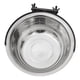 thumbnail image 5 of Cuenco Colgante para Mascotas, Cuenco para Plato de Alimentación de Mascotas/con Ranura para Tarjeta de Cuenco Fijo/no/alimentador de para Per , Plata-150ml, 5 of 5