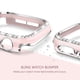thumbnail image 3 of Correa de reloj XYF compatible con Apple de 38 mm con funda protectora rosa, 3 of 6