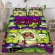 thumbnail image 2 of Invader Zim Face on print Soft Bed Set Lightweight 3 Pieces Bedding Sets for All Season Comforter Set Easy Care, 2 of 5