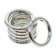 thumbnail image 1 of 6 Anillos Tóricos De Puerta De Resorte De 32 Mm Para Llaveros, Bolsos, Correas, Manualidades, Plata, 1 of 5