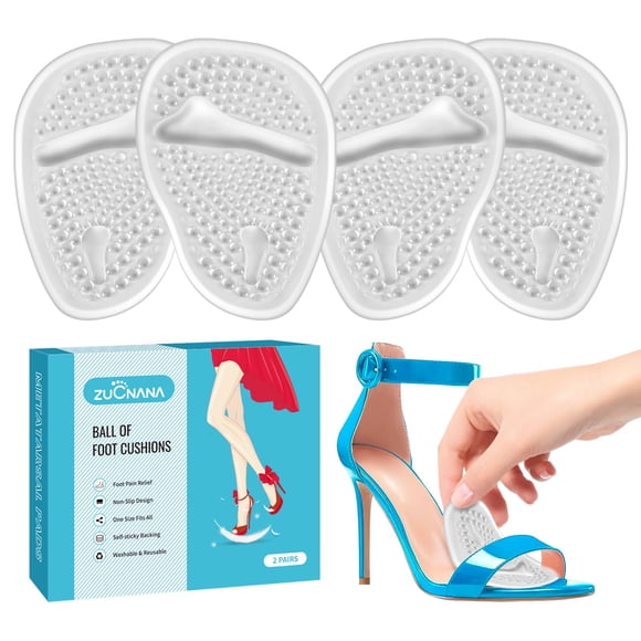 Almohadillas de gel ZUCNANA para zapatos con forma de bola para mujer, 2 unidades
