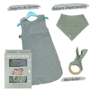 Baby Gift Baby Shower Saquito Gris 3 Piezas Amamantas