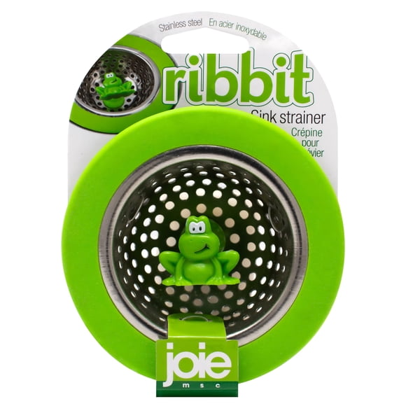 Cesta coladora para fregadero de cocina Joie Ribbit de acero inoxidable