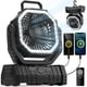 thumbnail image 1 of Ventilador de camping VOSFEEL con batería recargable de 20000 mAh y linterna LED, 1 of 7