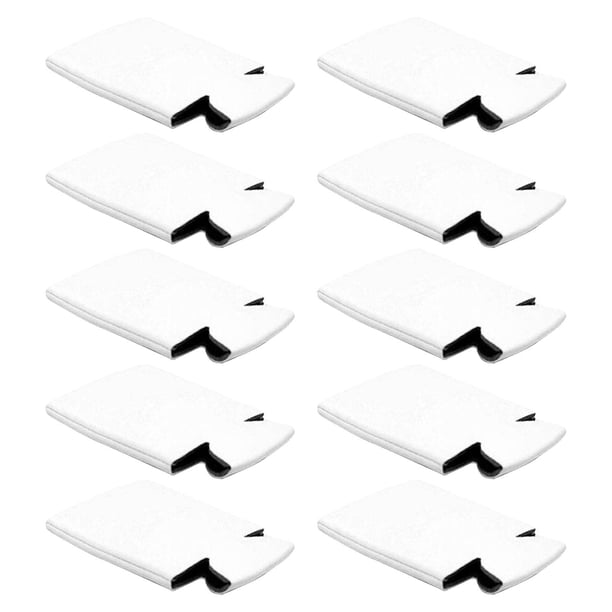 10 Uds. Mangas Delgadas Para Enfriadores De Latas De Cerveza, Cubiertas De Refrigeración Para Latas De Refresco Aisladas, Color Blanco