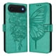thumbnail image 1 of Funda cartera mariposa para iPhone 17 Air con soporte y ranuras para tarjetas Verde, 1 of 5