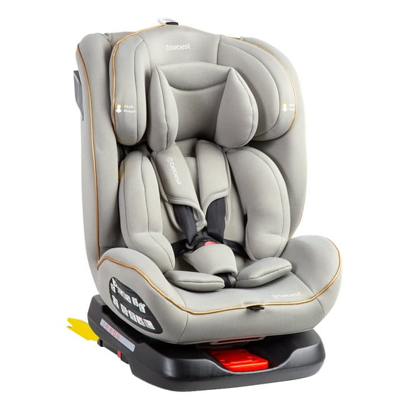 Silla De Auto Convertible Supra 360° Gris Claro