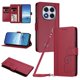 thumbnail image 1 of Funda Cartera Trébol para Xiaomi Poco X7 5G con Ranuras Tarjetas y Carga Inalámbrica Rojo, 1 of 6
