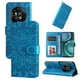 thumbnail image 1 of Funda tipo cartera FOXDOCK para Honor Magic 4 Pro , diseño girasol en relieve, cuero PU, cierre magnético, soporte y tarjetero, 1 of 5