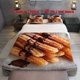 thumbnail image 1 of 3pcs Spanish Traditional Dessert Churros with Chocolate Sauce Theme Pattern Bedding Set Duvet Cover and Pillowcase, 1 of 5