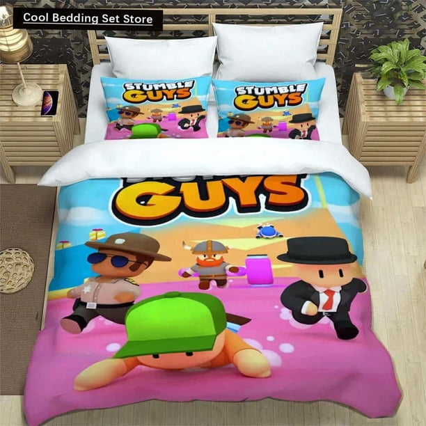 Game Cartoon Stumble-guys Bedding Sets exquisite bed supplies set duvet cover comforter set