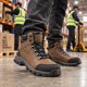 thumbnail image 3 of Botín De Seguridad Zapato Bota Trabajo Hombre y Mujer Liviano | Marrón oscuro | 43, 3 of 7