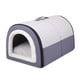 thumbnail image 2 of Casa para perros pequeños, cama para gatos, caseta extraíble cálida para gatos, perros pequeños, 2 en 1, casas para cachorros, cama suave para dormir Gris M, 2 of 5