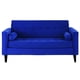 thumbnail image 1 of Sofa Retro 3 Cuerpos Felpa 00 Azul, 1 of 5